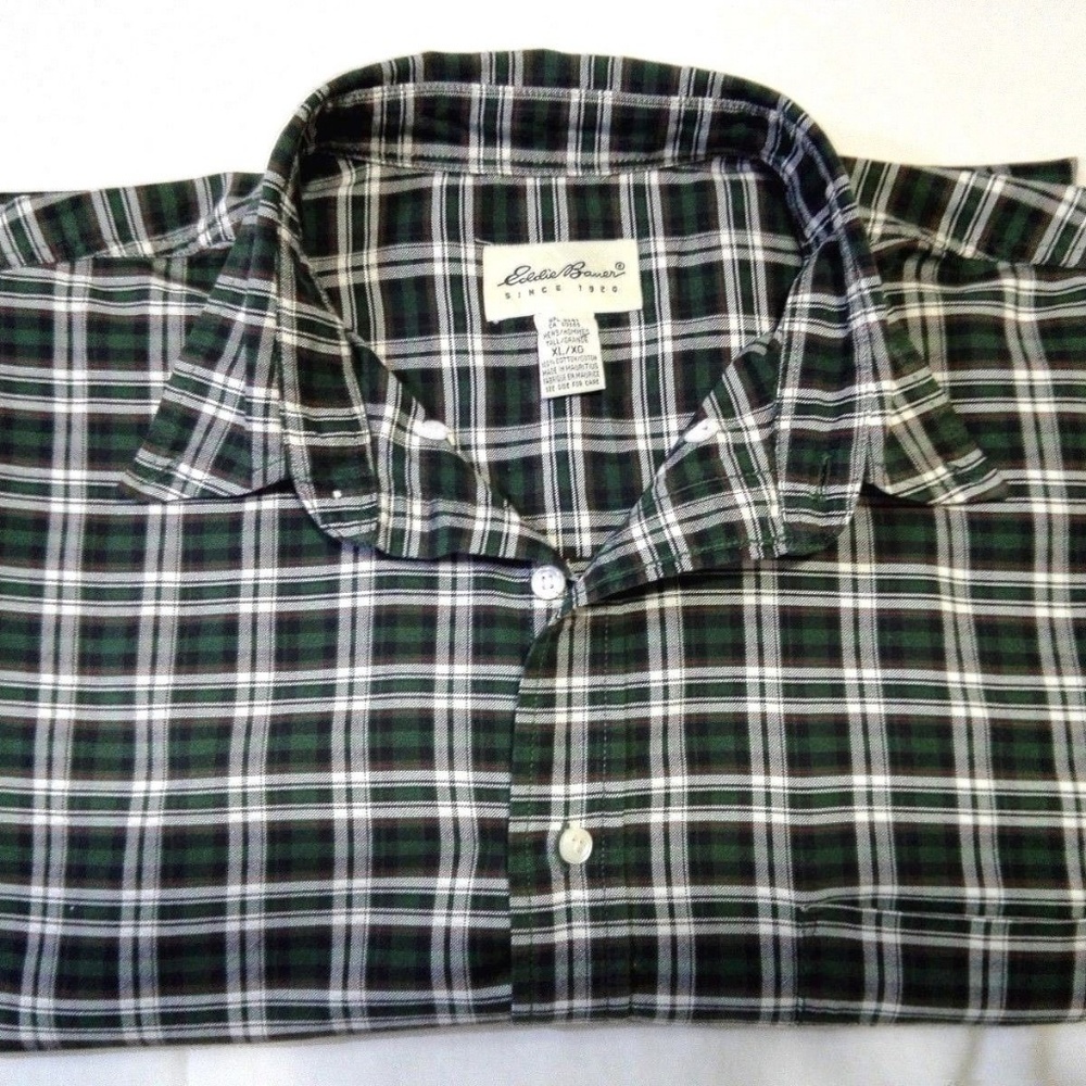 Eddie Bauer Long Sleeve Plaids & Check men - Picture 3 of 4